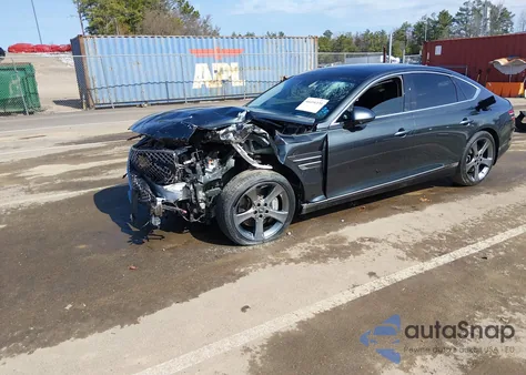2021 Genesis G80 3.5T Rwd from USA, damaged, VIN KMTGC4SD1MU086772